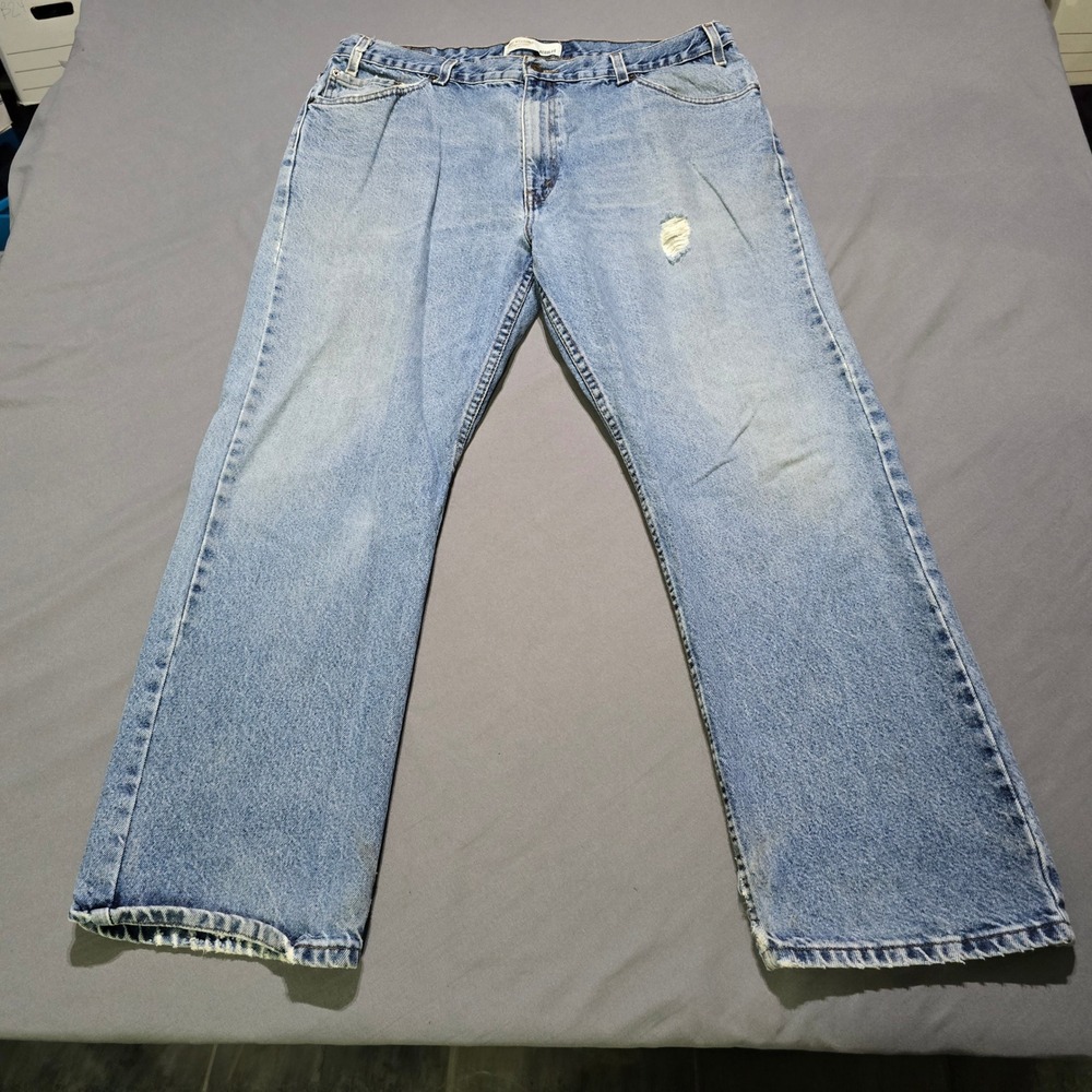 Levi Strauss Signature Regular Fit Jeans Mens 40x30 Light Wash 2008 Denim